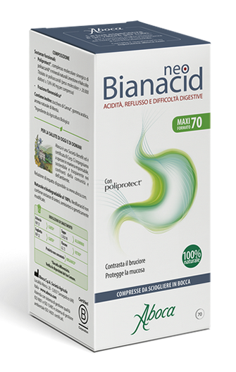 ABOCA NEOBIANACID BRUCIORE REFLUSSO DIGESTIONE 70 COMPRESSE