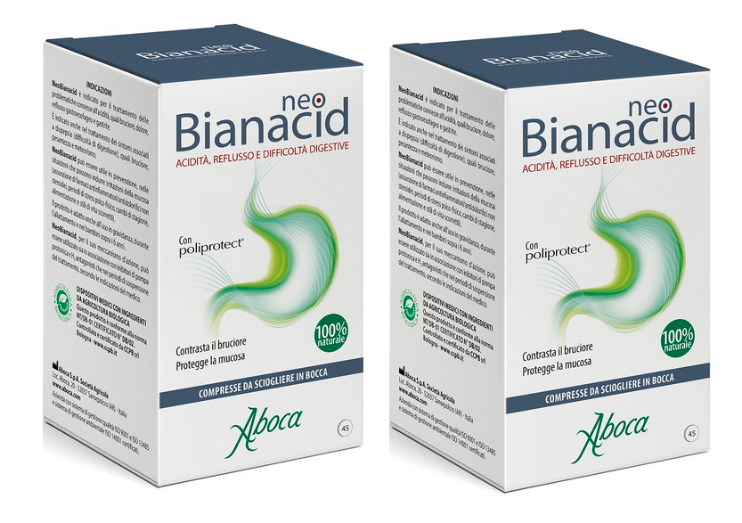 ABOCA NEOBIANACID BRUCIORE REFLUSSO DIGESTIONE 90 COMPRESSE