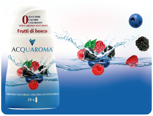 ACQUAROMA AROMA NATURALE PER ACQUA GUSTO FRUTTI DI BOSCO