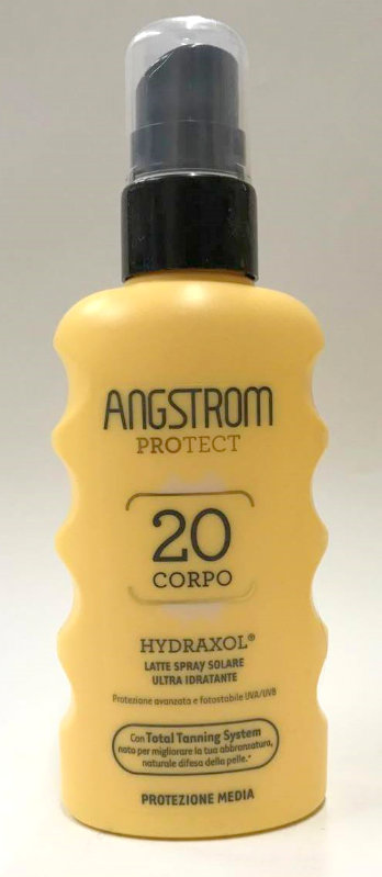 ANGSTROM PROTECT HYDRAXOL LATTE SPRAY SOLARE ULTRA IDRATANTE CORPO SPF 20