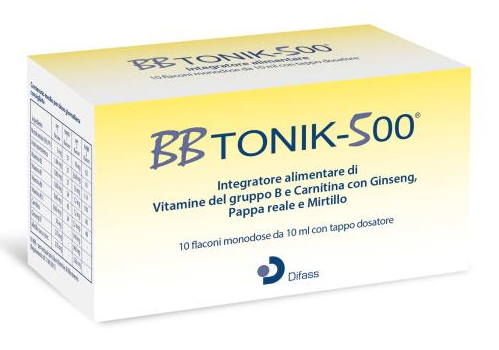 BBTONIK 500 INTEGRATORE ALIMENTARE 10 FIALE