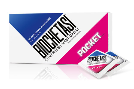 BIOCHETASI POCKET 18 COMPRESSE MASTICABILI