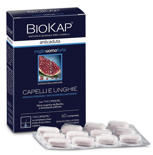 BIOKAP ANTICADUTA MIGLIO UOMO FORTE 60 COMPRESSE