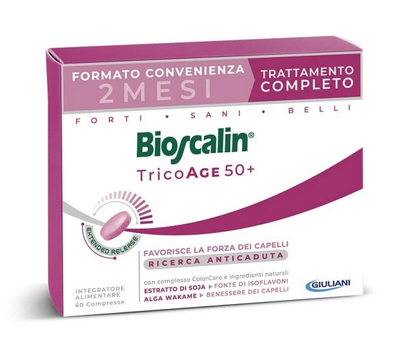 BIOSCALIN TRICOAGE 50+ 60 COMPRESSE