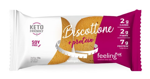 BISCOTTONE +PROTEIN GUSTO ALMOND MANDORLE 50g