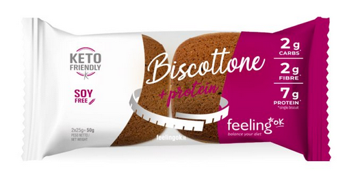 BISCOTTONE +PROTEIN GUSTO CACAO 50g