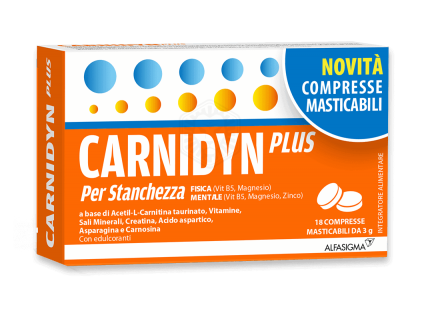 CARNIDYN PLUS INTEGRATORE ALIMENTARE ENERGETICO 18 COMPRESSE