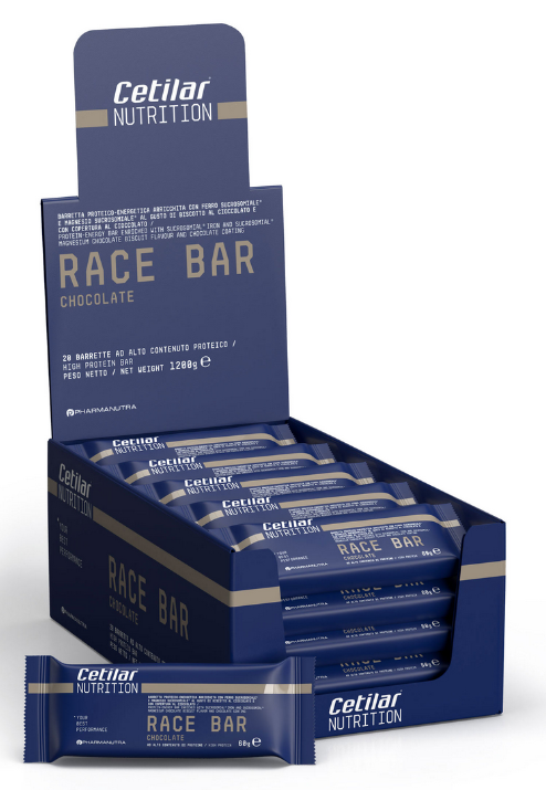 CETILAR RACE BAR CHOCOLATE ASTUCCIO DA 20 BARRETTE DA 60g