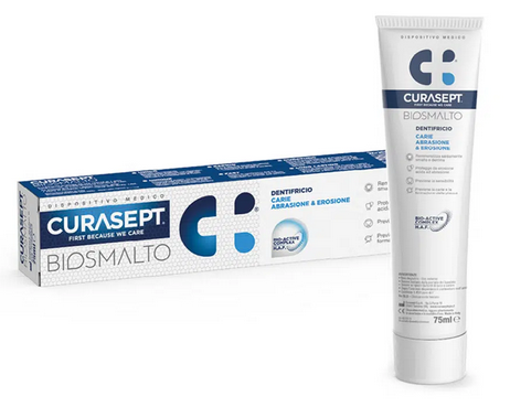 CURASEPT BIOSMALTO DENTIFRICIO CARIE ABRASIONE E EROSIONE 75ml