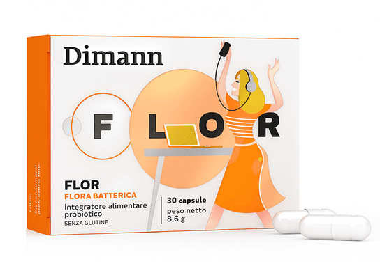 DIMANN FLOR INTEGRATORE ALIMENTARE PROBIOTICO 30 CAPSULE