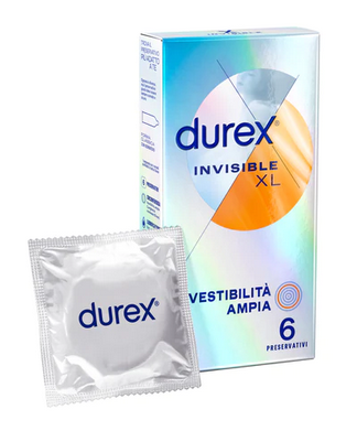 DUREX INVISIBLE XL ULTRA SOTTILI 6 PEZZI