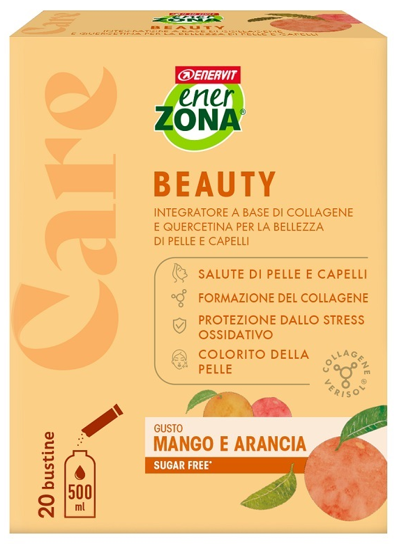 ENERZONA CARE BEAUTY INTEGRATORE ALIMENTARE COLLAGENE E QUERCETINA 20 BUSTINE