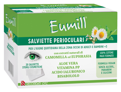 EUMILL SALVIETTE PERIOCULARI 20 PEZZI