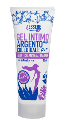 GEL INTIMO ALOE CALENDULA TEA TREE CON ARGENTO COLLOIDALE PLUS AESSERE 80ml