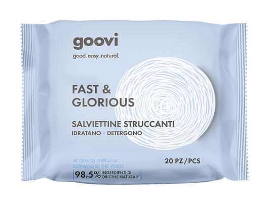 GOOVI FAST GLORIOUS SALVIETTINE STRUCCANTI 20 PEZZI