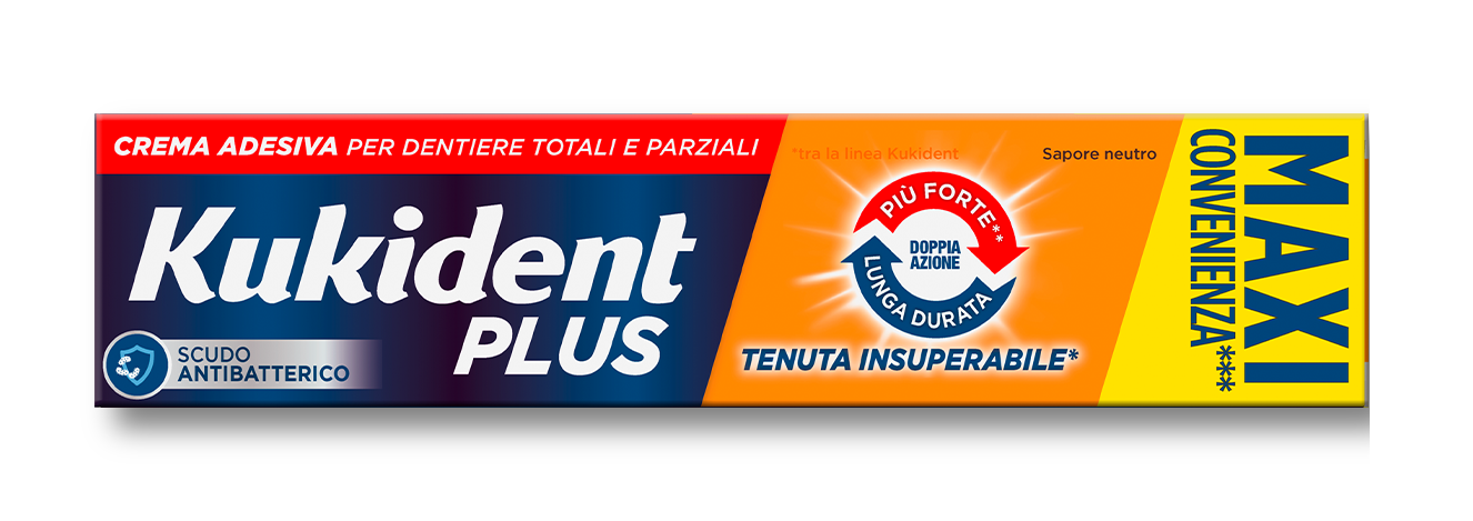 KUKIDENT PLUS DOPPIA AZIONE CREMA ADESIVA 65g