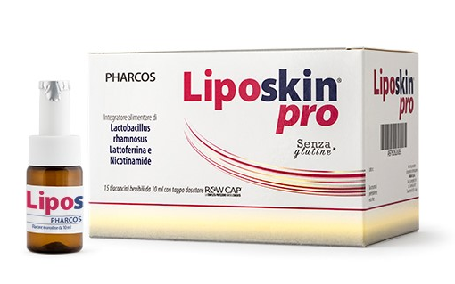 LIPOSKIN PRO PROBIOTICO COADIUVANTE TERAPIA ACNE 15 FLACONCINI