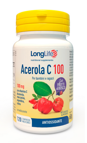 LONGLIFE ACEROLA C100 120 COMPRESSE MASTICABILI