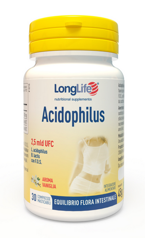 LONGLIFE ACIDOPHILUS 30 COMPRESSE MASTICABILI