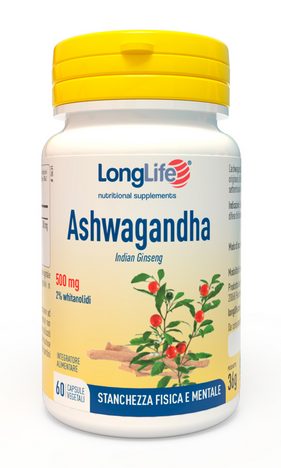 LONGLIFE ASHWAGANDHA 60 CAPSULE VEGETALI 500mg