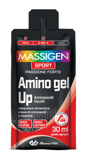 MASSIGEN SPORT AMINO GEL UP AMINOACIDI LIQUIDI GUSTO AGRUMI 30ml