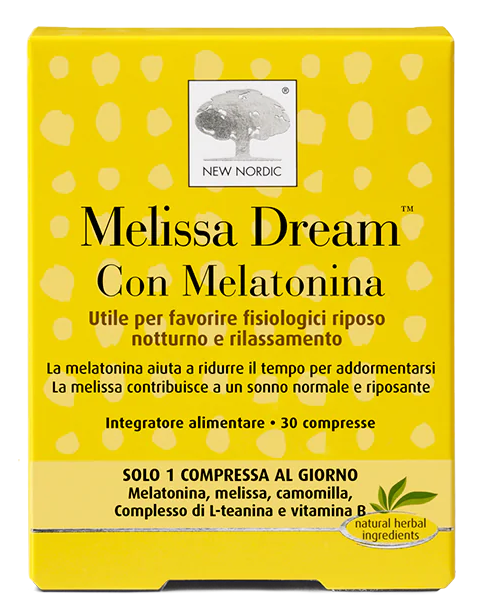 MELISSA DREAM CON MELATONINA INTEGRATORE ALIMENTARE PER IL RIPOSO NOTTURNO 60 COMPRESSE