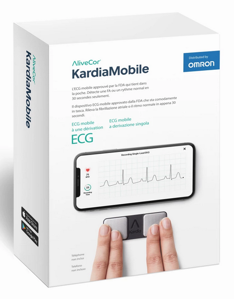 OMRON KARDIAMOBILE 1L ECG ELETTROCARDIOGRAMMA TASCABILE