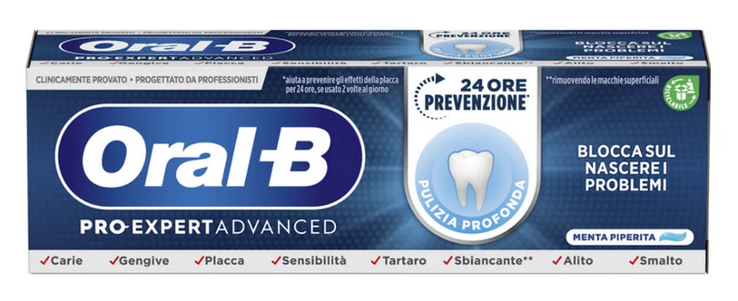 ORAL B DENTIFRICIO PRO EXPERT ADVANCED MENTA PIPERITA 75ml