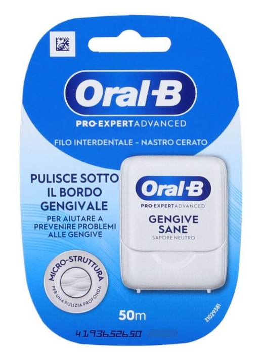 ORAL B FILO INTERDENTALE PRO EXPERT ADVANCE GENGIVE SANE 50 mt