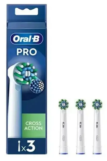 ORAL B PRO CROSS ACTION TESTINA DI RICAMBIO 3 TESTINE