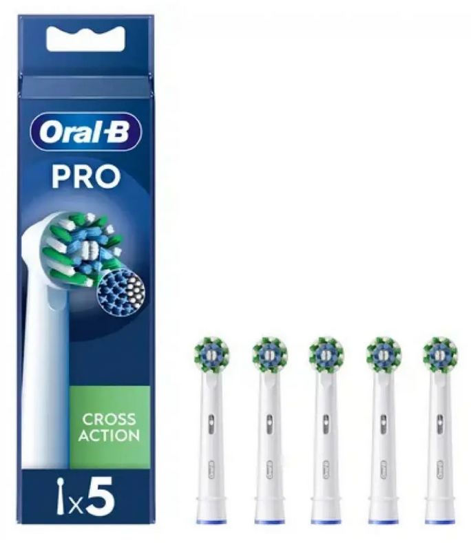 ORAL B PRO CROSS ACTION TESTINA DI RICAMBIO 5 TESTINE