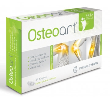 OSTEOART INTEGRATORE ALIMENTARE GLUCOSAMMINA CONDROTINSOLFATO VITAMINA C 30 CAPSULE