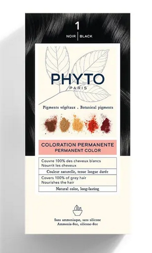 PHYTOCOLOR HAIR COLOR COLORAZIONE PERMANENTE 1 NERO