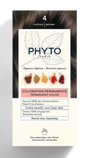 PHYTOCOLOR HAIR COLOR COLORAZIONE PERMANENTE 4 CASTANO