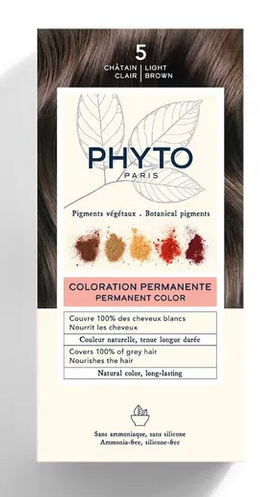 PHYTOCOLOR HAIR COLOR COLORAZIONE PERMANENTE 5 CASTANO CHIARO