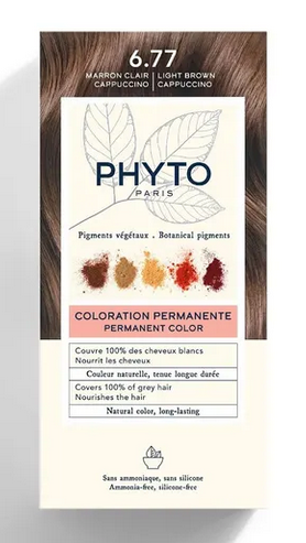 PHYTOCOLOR HAIR COLOR COLORAZIONE PERMANENTE 6.77 MARRONE CHIARO CAPPUCCINO