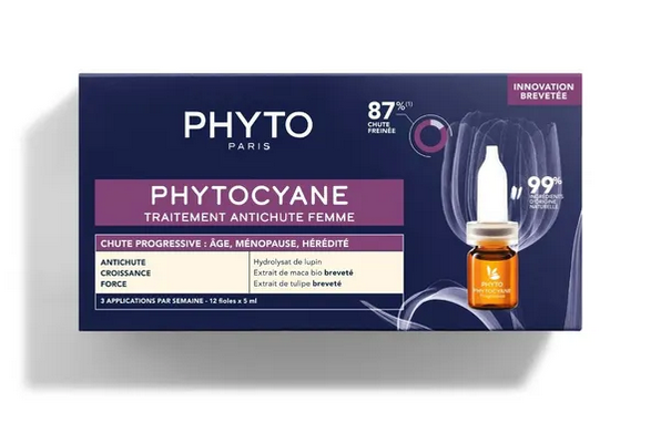 PHYTOCYANE TRATTAMENTO ANTI CADUTA DONNA CADUTA PROGRESSIVA 12 FIALE