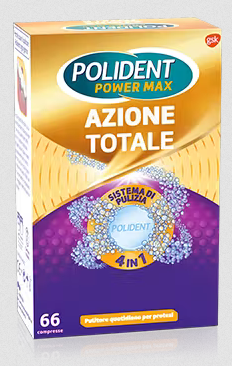 POLIDENT POWER MAX AZIONE TOTALE 66 COMPRESSE