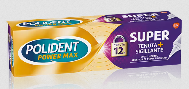 POLIDENT POWER MAX SUPER TENUTA CON SIGILLANTE 70g