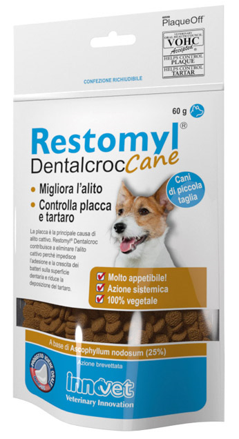 RESTOMYL DENTALCROC CANE MIGLIORA L’ALITO CONTROLLA PLACCA E TARTARO 60g