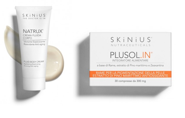 SKINIUS ABBRONZATURA E PROTEZIONE NATRUX CREMA IDRATANTE E PLUSOL.IN 60 COMPRESSE