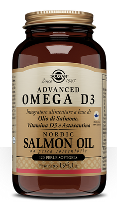 SOLGAR ADVANCED OMEGA D3 SALMON OIL 120 PERLE