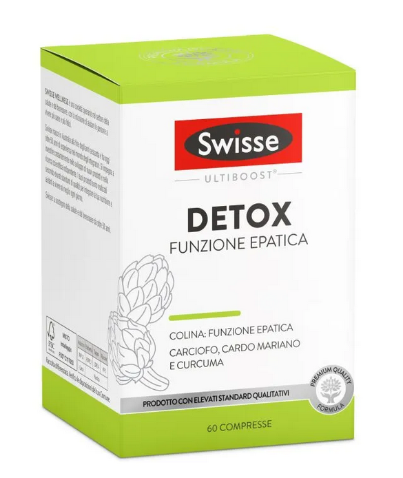 SWISSE DETOX FUNZIONE EPATICA 60 COMPRESSE