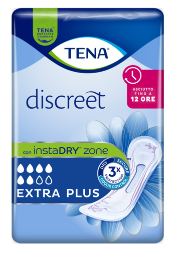 TENA DISCREET EXTRA PLUS ASSORBENTI 16 PEZZI