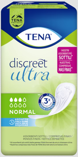 TENA DISCREET ULTRA NORMAL ASSORBENTI 16 PEZZI