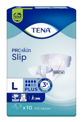 TENA SLIP PLUS PANNOLINO A MUTANDINA TAGLIA L 10 PEZZI