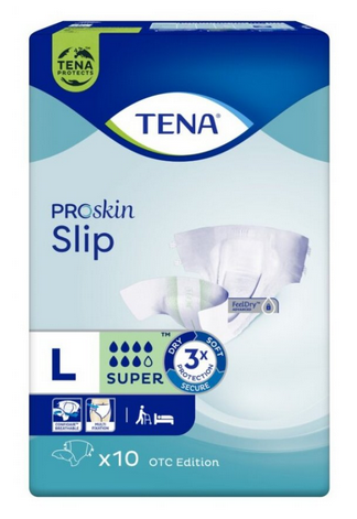 TENA SLIP SUPER PANNOLINO A MUTANDINA TAGLIA L 10 PEZZI