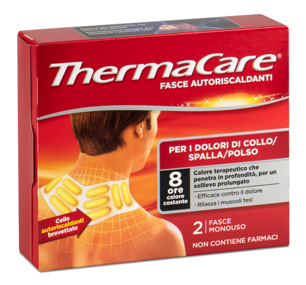 THERMACARE FASCE AUTORISCALDANTI COLLO SPALLA POLSO 2 FASCE