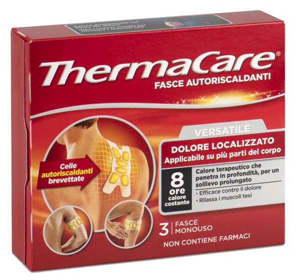 THERMACARE FASCE AUTORISCALDANTI VERSATILE 3 FASCE