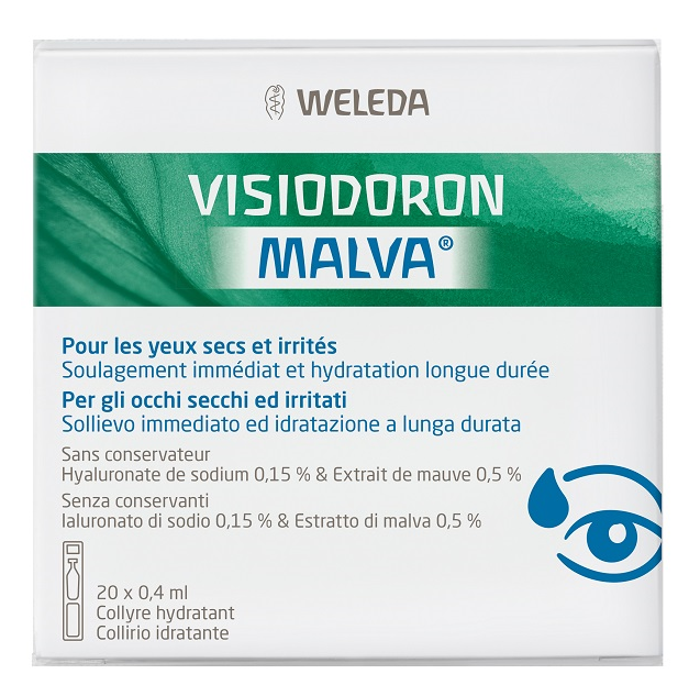 WELEDA VISIODORON MALVA COLLIRIO 20 CONTENITORI MONODOSE